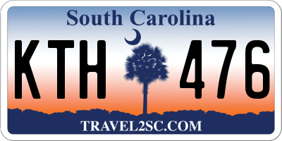 SC license plate KTH476