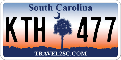 SC license plate KTH477