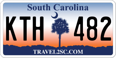 SC license plate KTH482