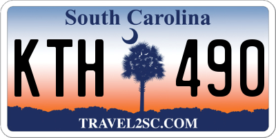 SC license plate KTH490