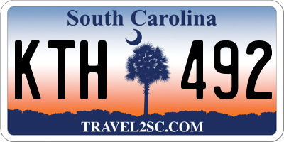 SC license plate KTH492