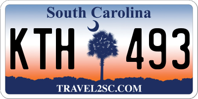 SC license plate KTH493
