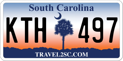 SC license plate KTH497