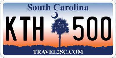 SC license plate KTH500