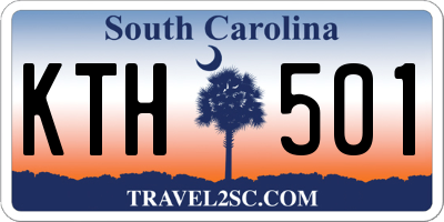 SC license plate KTH501