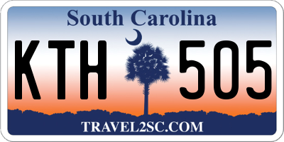 SC license plate KTH505