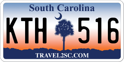 SC license plate KTH516