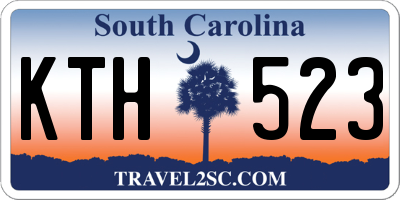 SC license plate KTH523