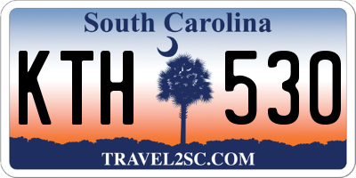 SC license plate KTH530
