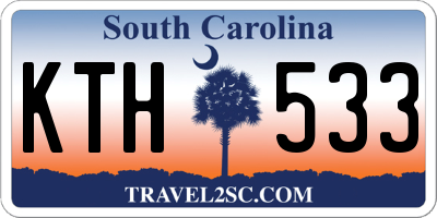 SC license plate KTH533