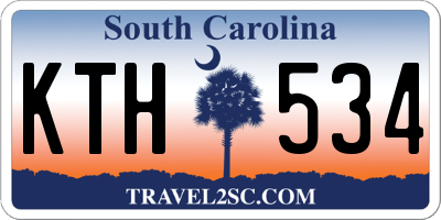 SC license plate KTH534