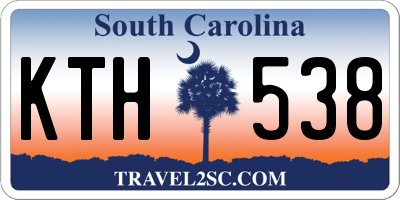 SC license plate KTH538