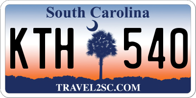 SC license plate KTH540
