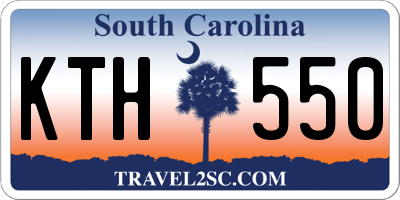 SC license plate KTH550