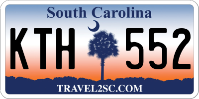 SC license plate KTH552