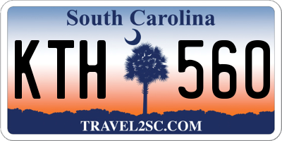 SC license plate KTH560