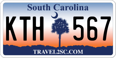 SC license plate KTH567
