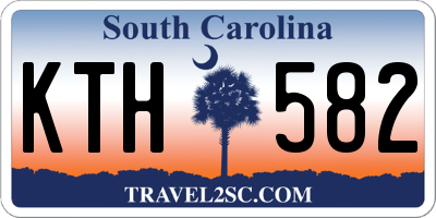 SC license plate KTH582
