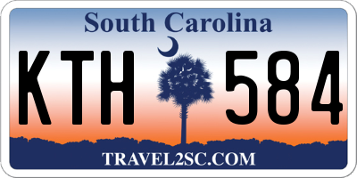 SC license plate KTH584