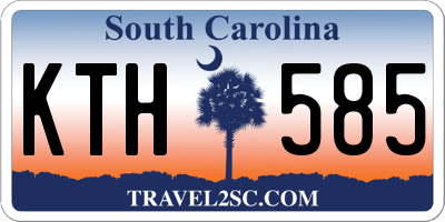 SC license plate KTH585