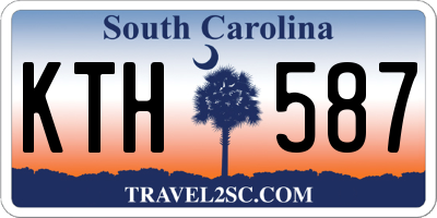 SC license plate KTH587