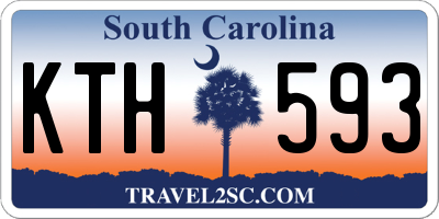 SC license plate KTH593