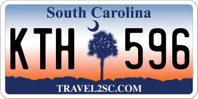 SC license plate KTH596