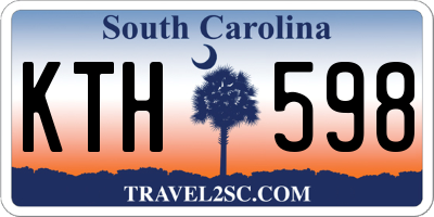 SC license plate KTH598