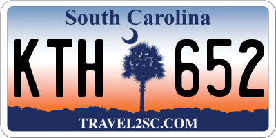SC license plate KTH652