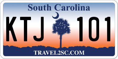 SC license plate KTJ101