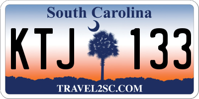 SC license plate KTJ133