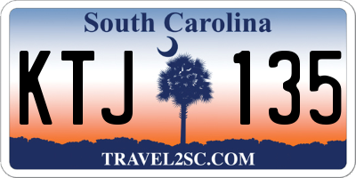 SC license plate KTJ135
