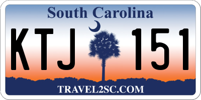 SC license plate KTJ151