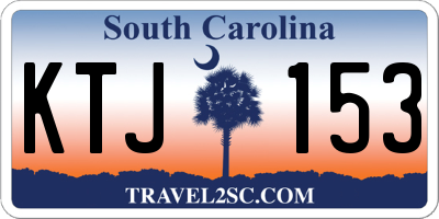 SC license plate KTJ153
