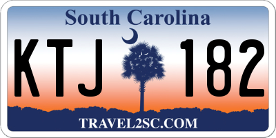 SC license plate KTJ182