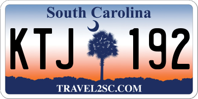 SC license plate KTJ192