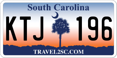 SC license plate KTJ196