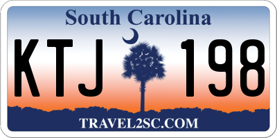 SC license plate KTJ198