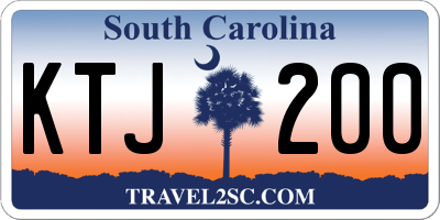SC license plate KTJ200