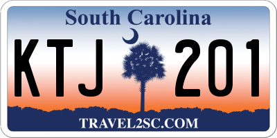 SC license plate KTJ201