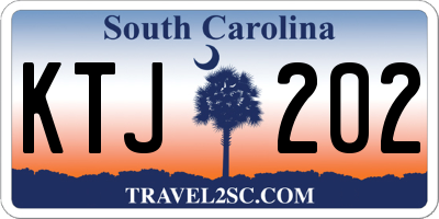 SC license plate KTJ202