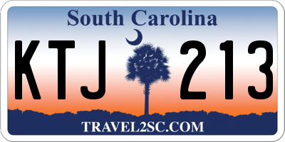 SC license plate KTJ213