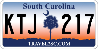 SC license plate KTJ217
