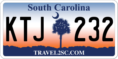 SC license plate KTJ232