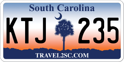SC license plate KTJ235