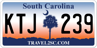 SC license plate KTJ239