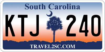 SC license plate KTJ240
