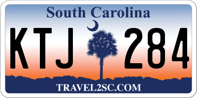 SC license plate KTJ284