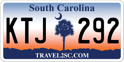 SC license plate KTJ292
