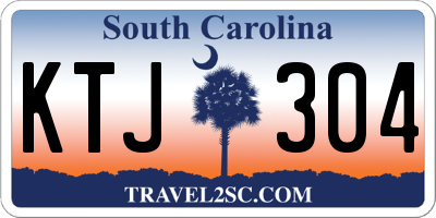 SC license plate KTJ304